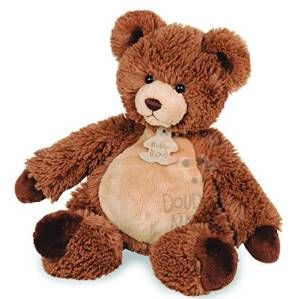  peluche papouillours ours marron beige 